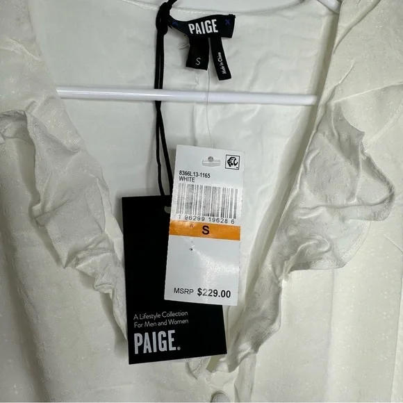 NWT PAIGE Paradis Mini Dress in White Size Small Retail $229 - Picture 8 of 9